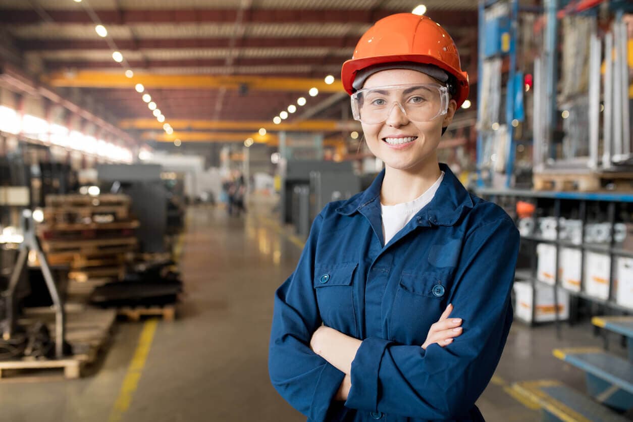 A tradie in the workshop